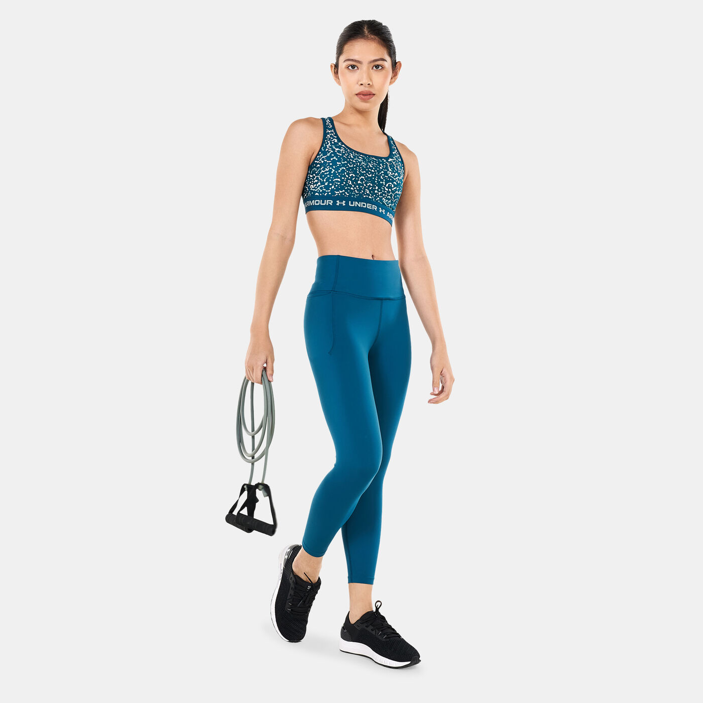 Women's Armour Medium Support Printed Sports Bra