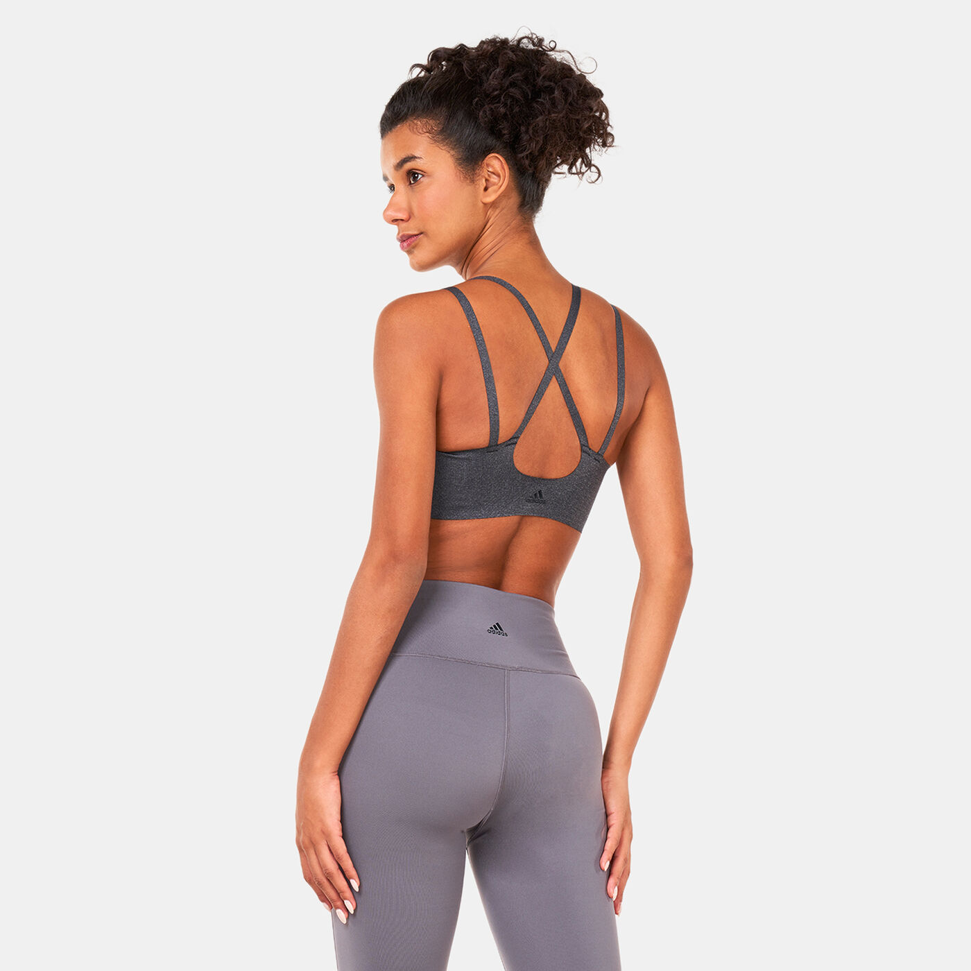 Women's Yoga Luxe Studio Light-Support Fire Sports Bra