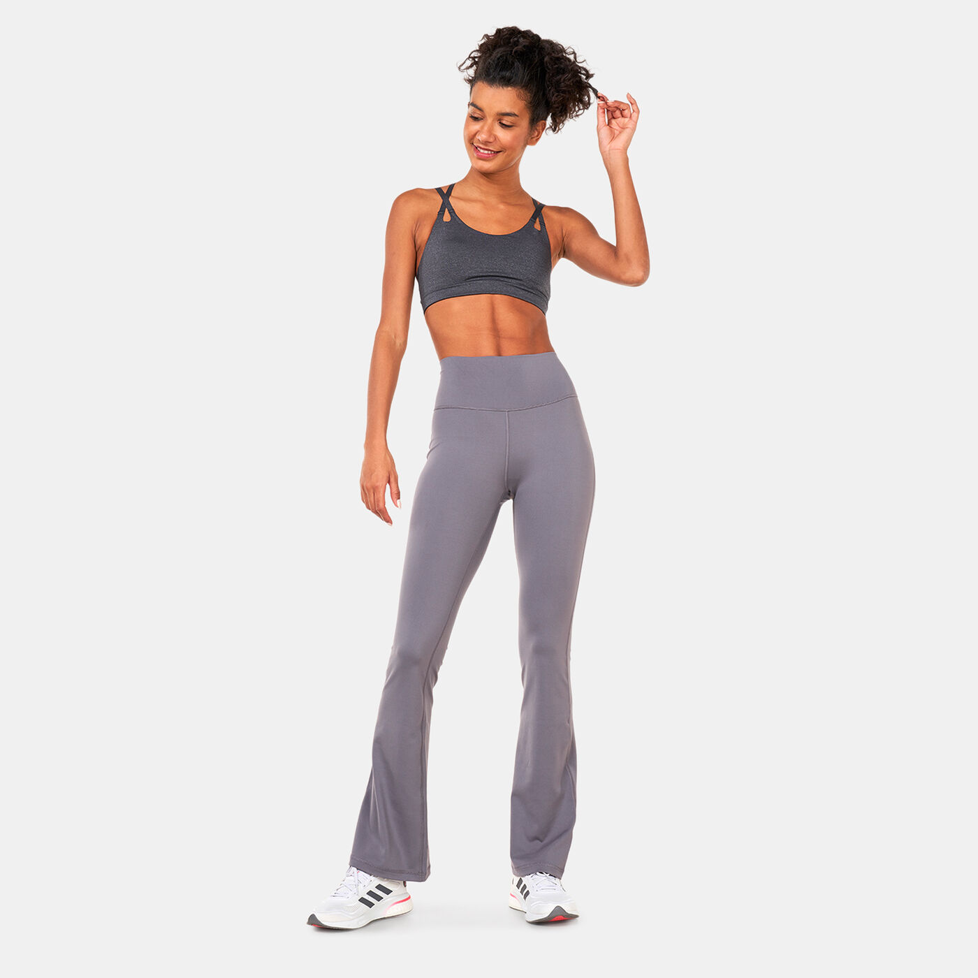 Women's Yoga Luxe Studio Light-Support Fire Sports Bra