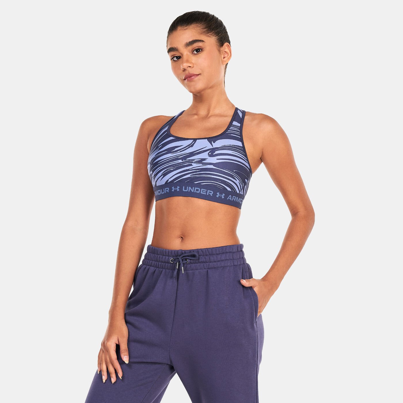 Women's Armour Medium Support Printed Sports Bra