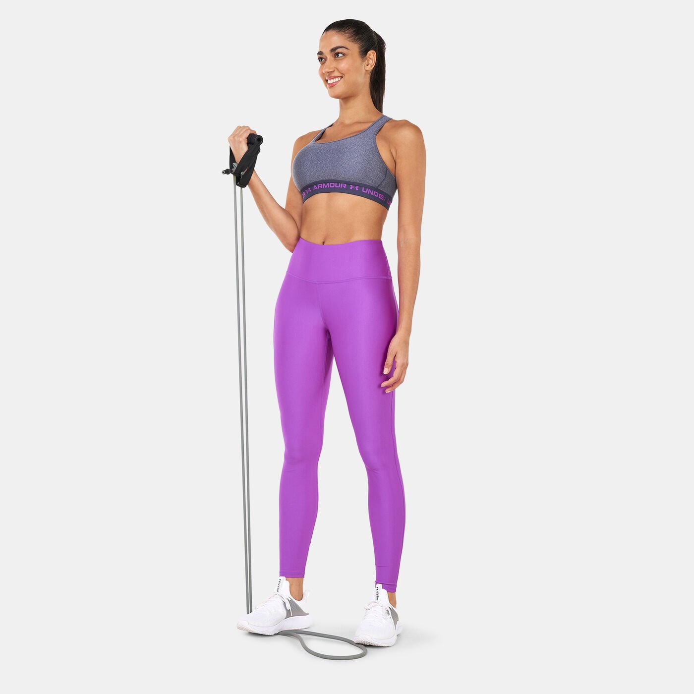 Women's Crossback Mid Heather Sports Bra