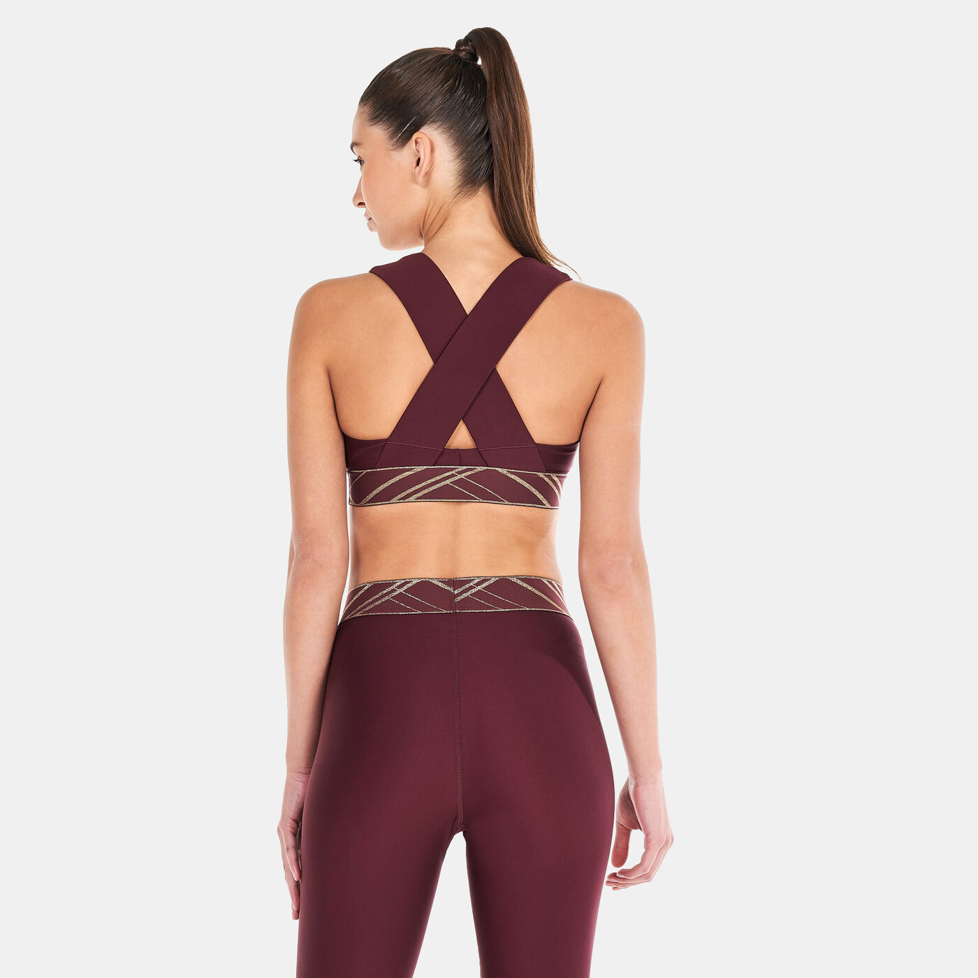Women's Mid-Impact Deco Glam Sports Bra