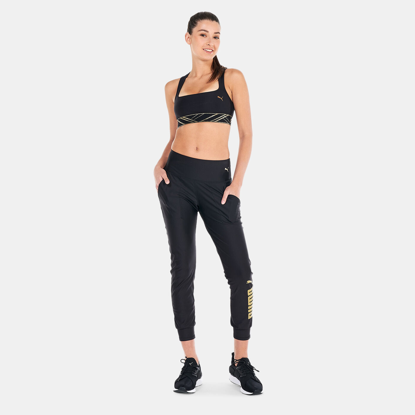 Women's Mid-Impact Deco Glam Sports Bra