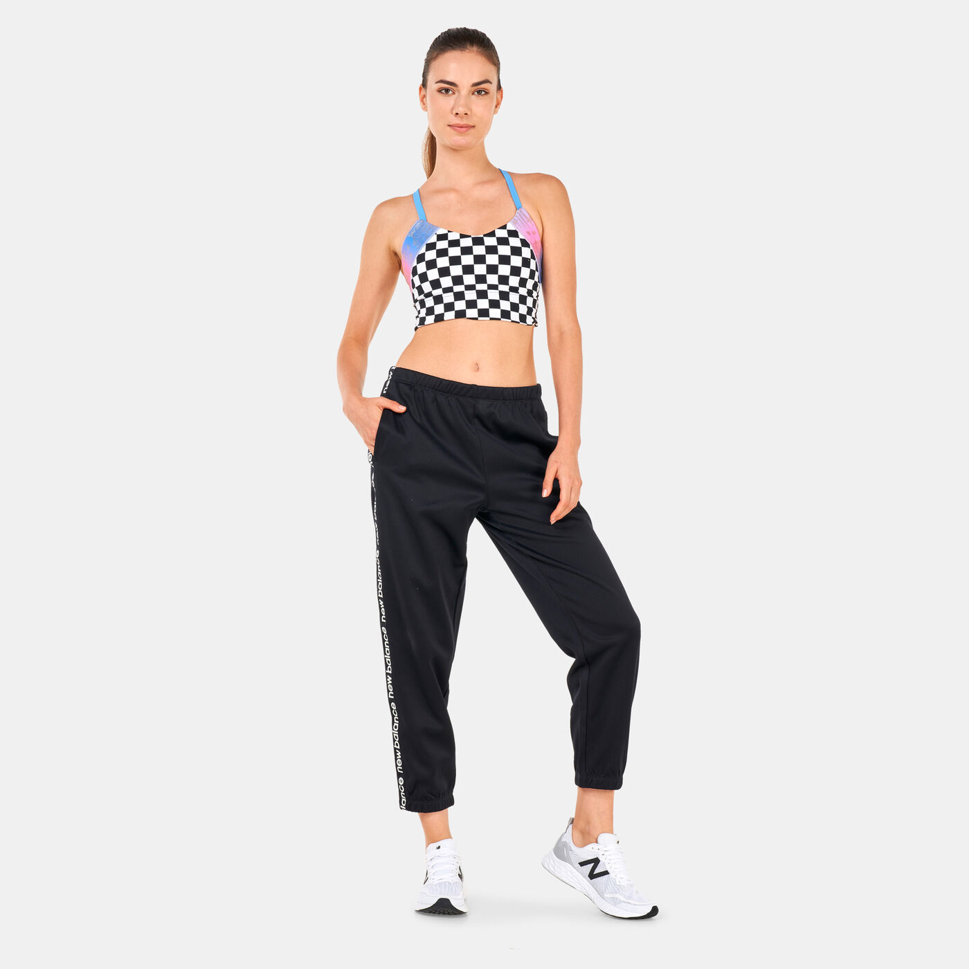 Women's Relentless Printed Crop Sports Bra