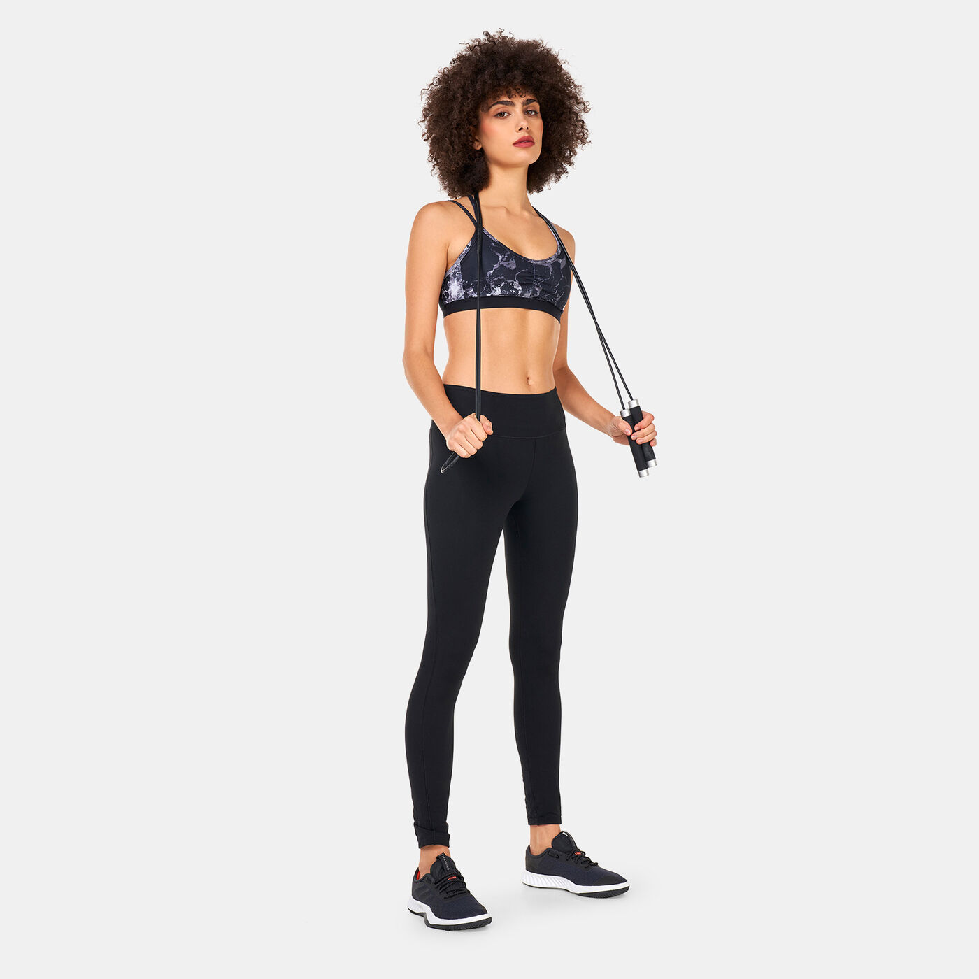 Women's Yoga Essentials Studio Light-Support Printed Sports Bra