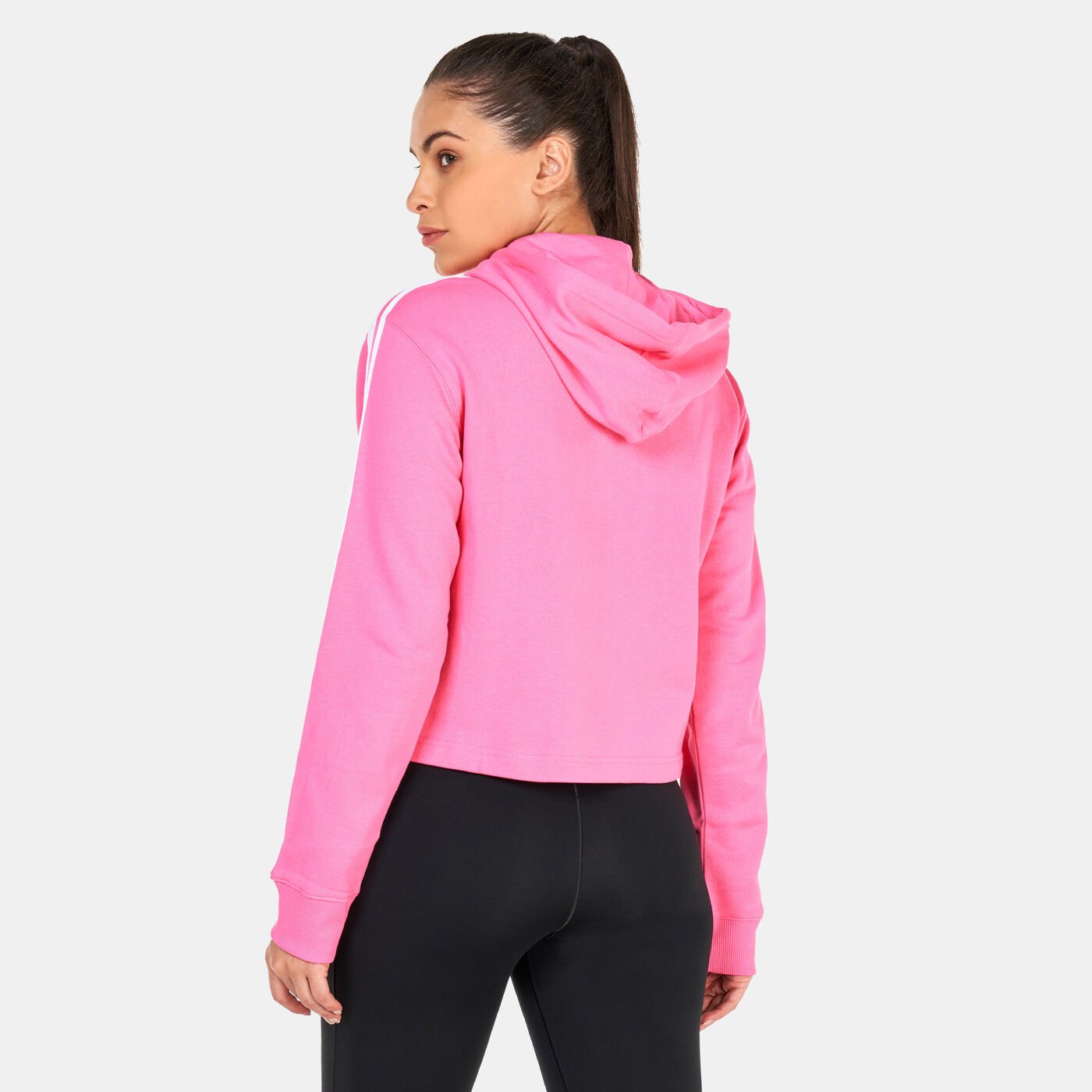 Women's Essentials 3-Stripes Crop Hoodie