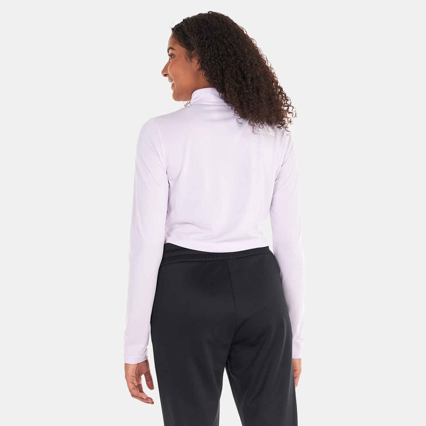 Women's Crop Zip Through Fleece Sweatshirt
