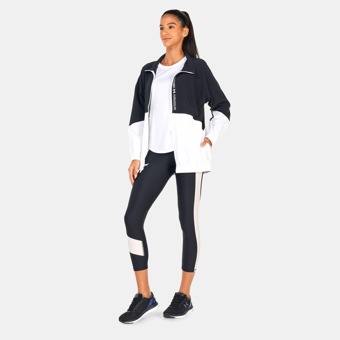 Women's UA Woven Oversized Full-Zip Jacket