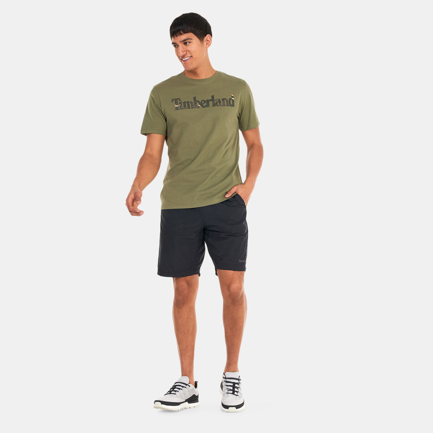 Men's Linear Logo Seasonal Camo T-Shirt