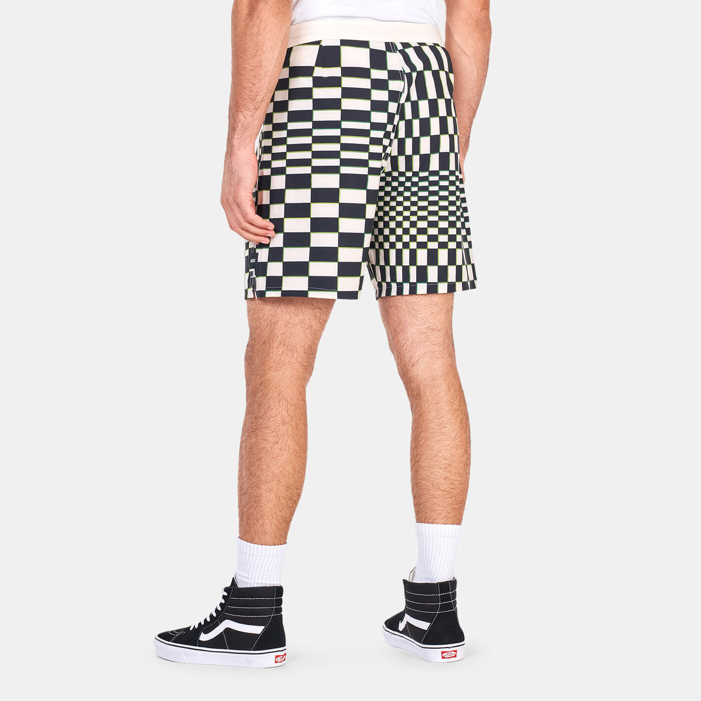 Men's Skewed Checkerboard Board Shorts