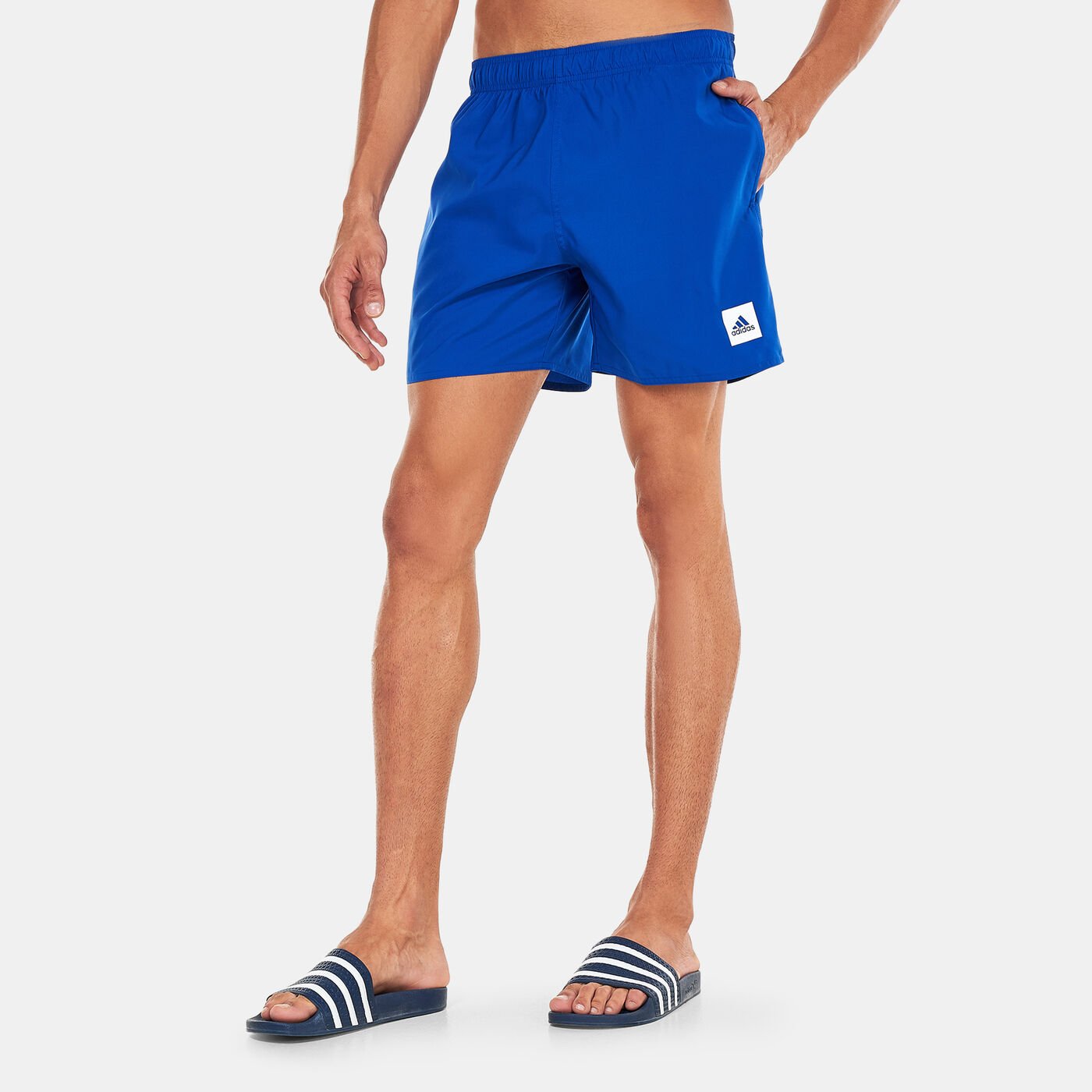 Men's Short Length Solid Swim Shorts