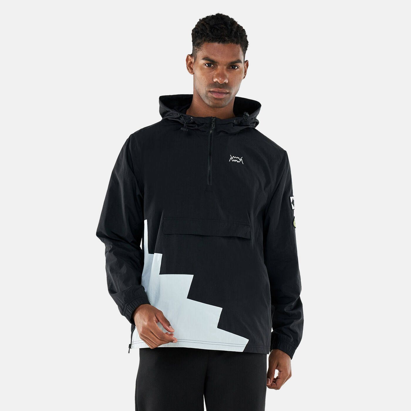 Men's Short Corner Basketball Windbreaker Jacket