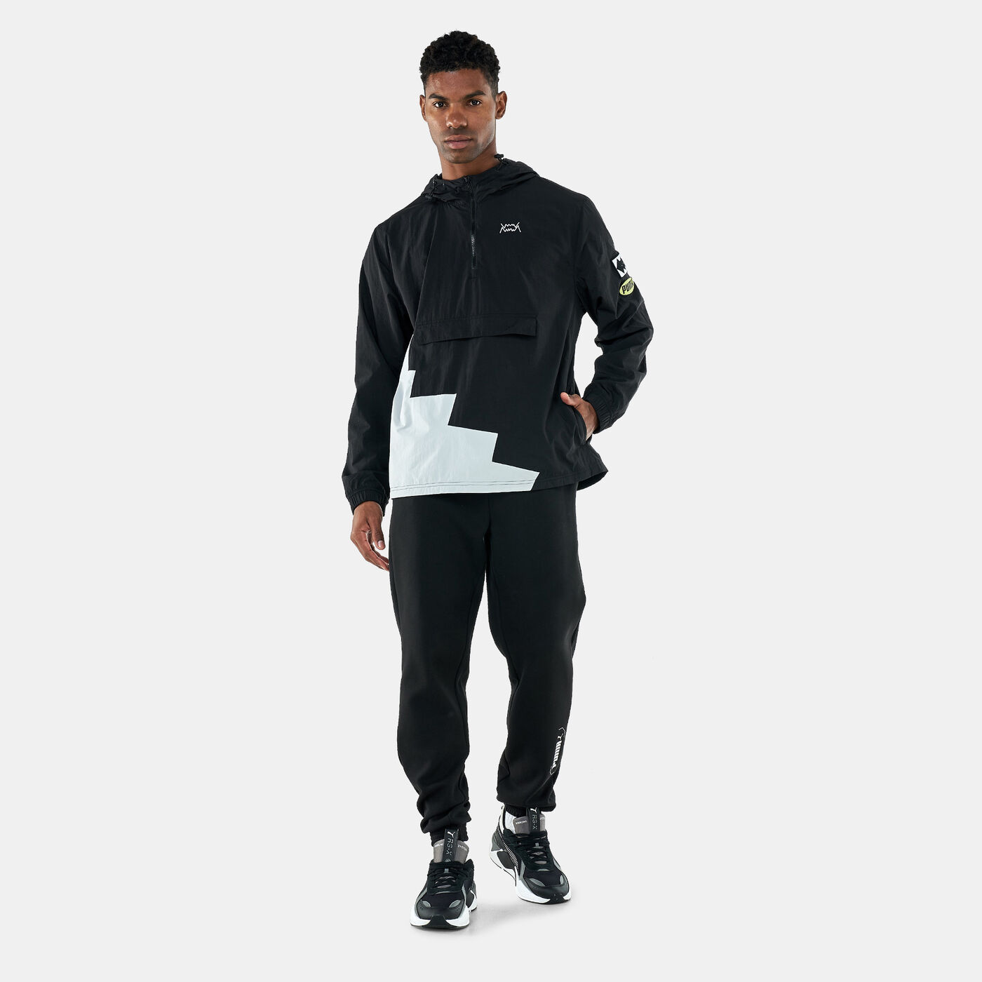 Men's Short Corner Basketball Windbreaker Jacket