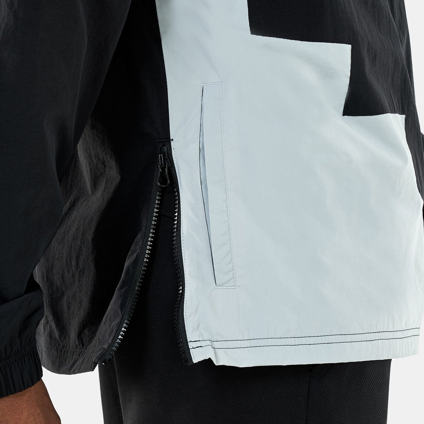 Men's Short Corner Basketball Windbreaker Jacket