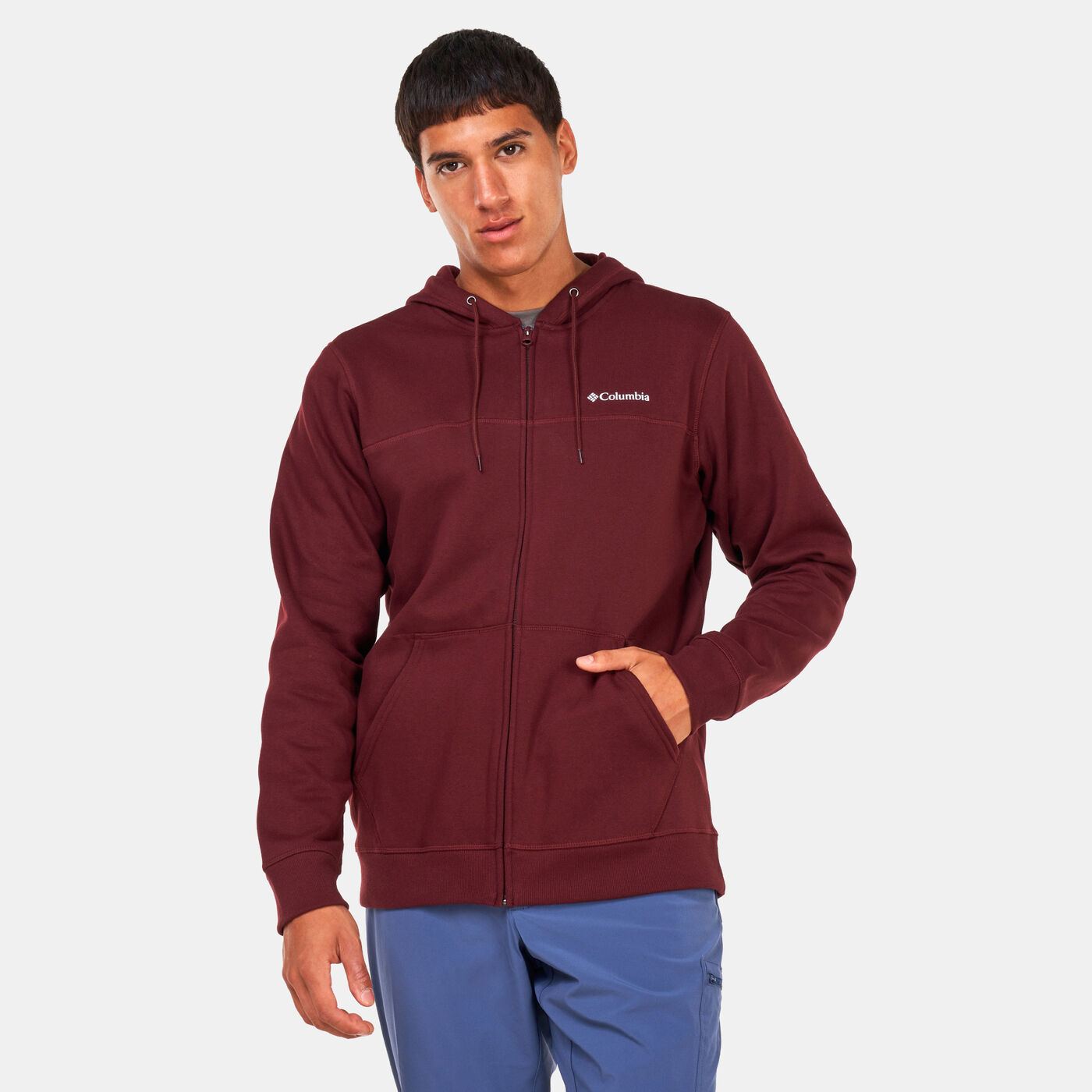 Men's Logo Full-Zip Fleece Hoodie