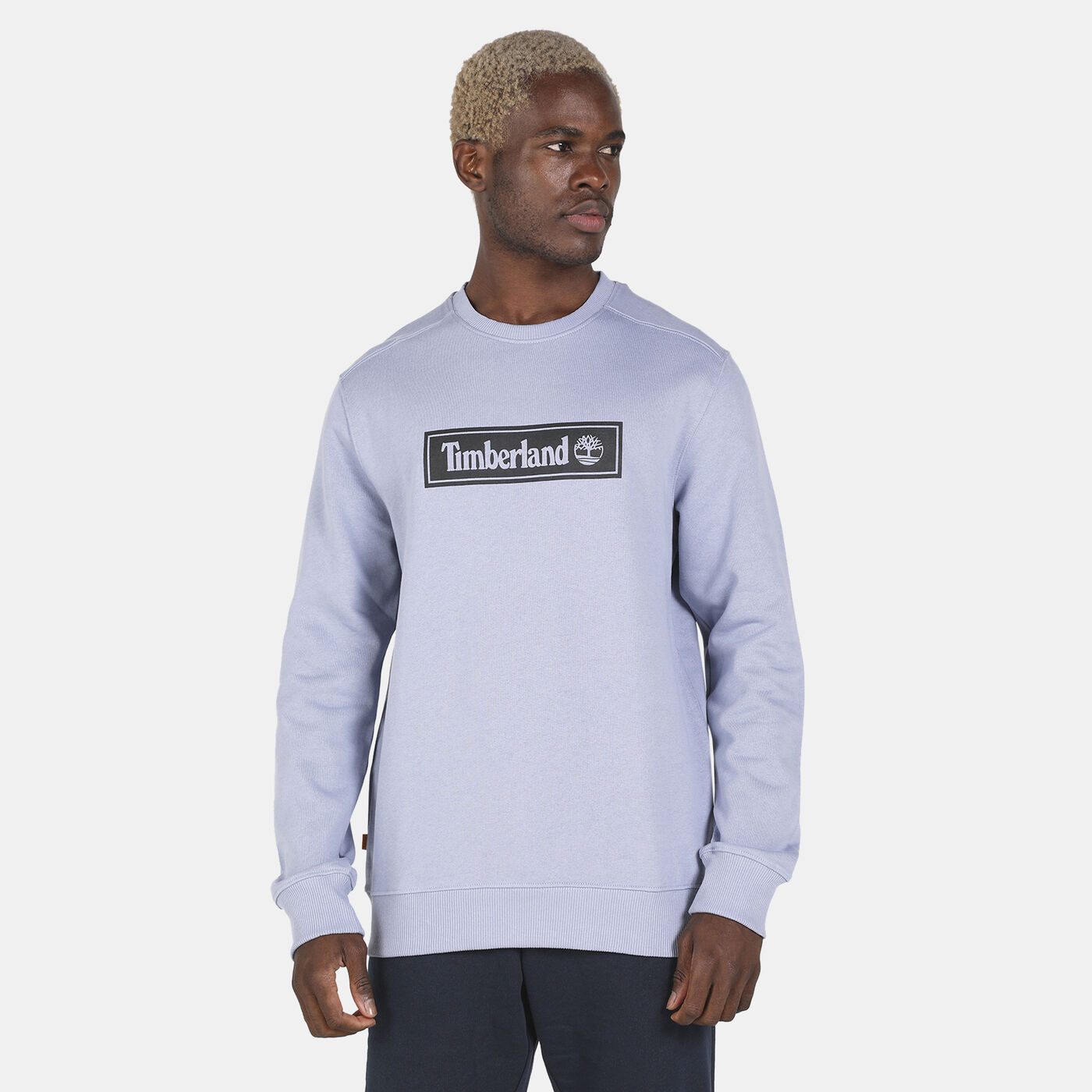 Men's Linear Logo Crewneck Sweatshirt