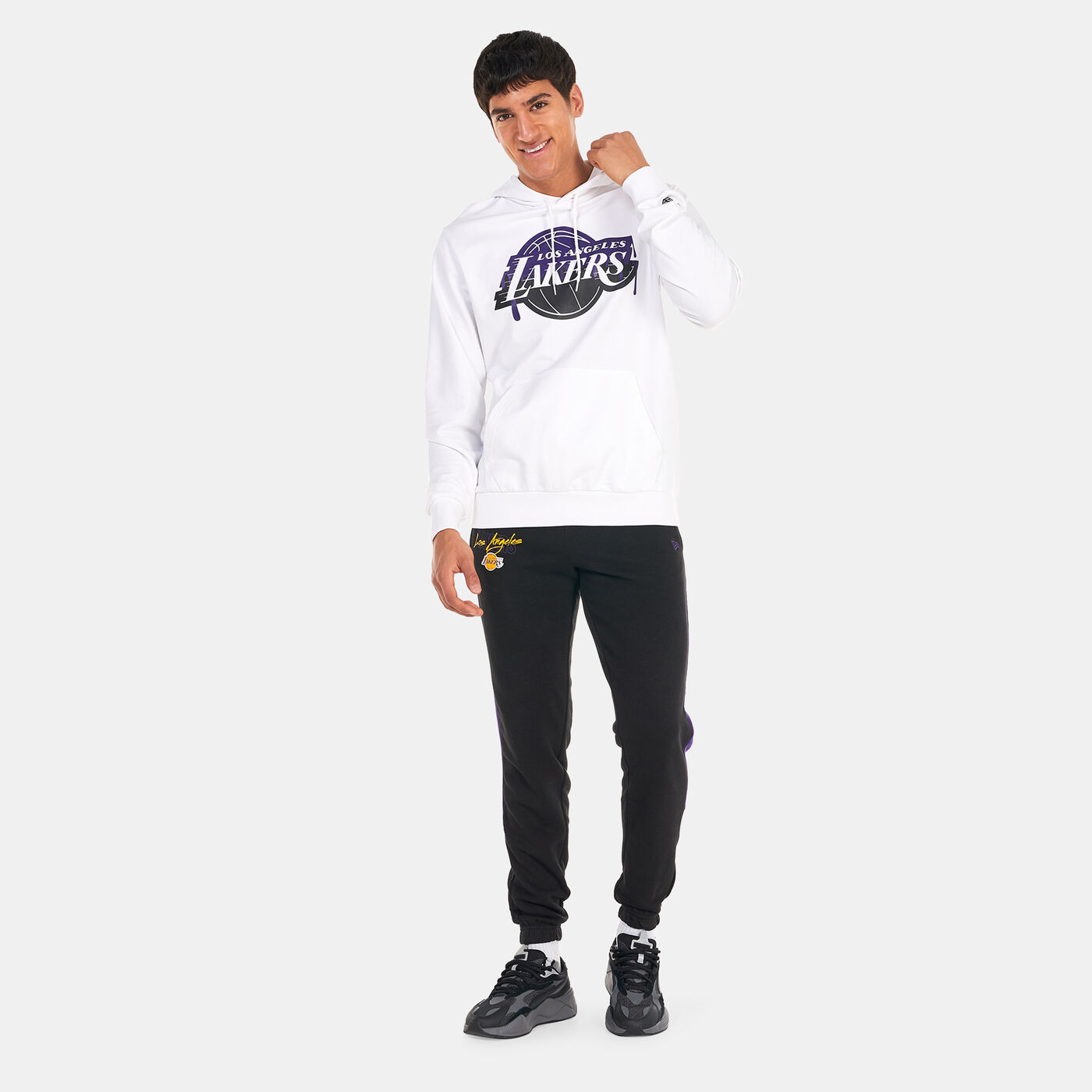 Men's Los Angeles Lakers NBA Drip Logo Hoodie