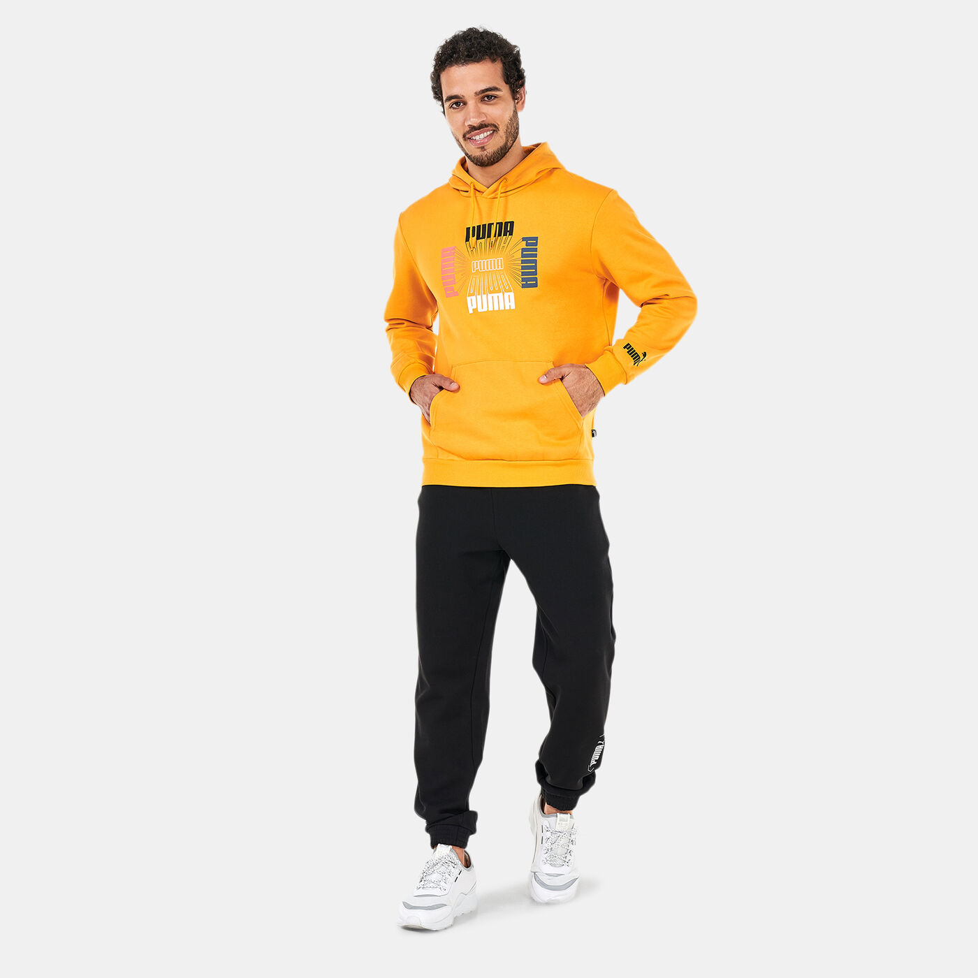 Men's Repeat Logo Graphic Hoodie