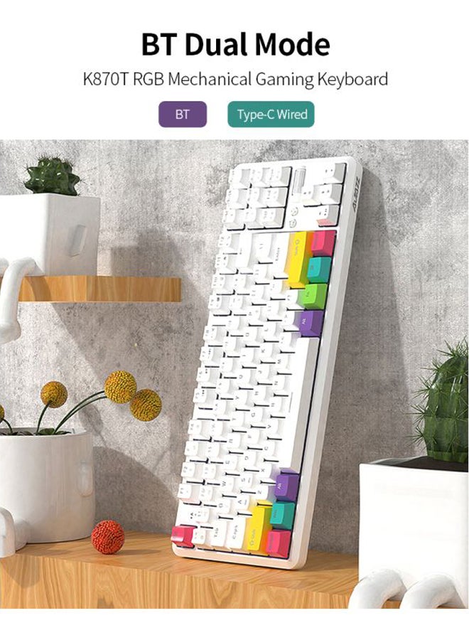 Wired And Bluetooth Dual Mode Mechanical Gaming Keyboard