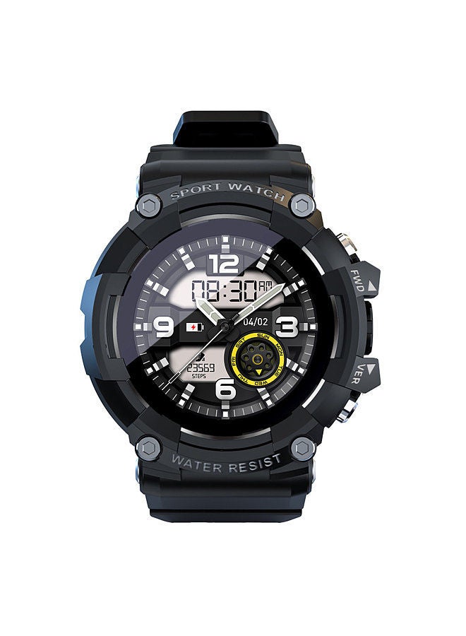 LOKMAT SKY Smart Sports Watch 1.28-Inch Full Circle Full-Touch Screen 4G Full Netcom SOS One-Key Call 0.3MP Camera 3-Meter Waterproof Multiple Sports Mode Strong Endurance Massive Dials Black