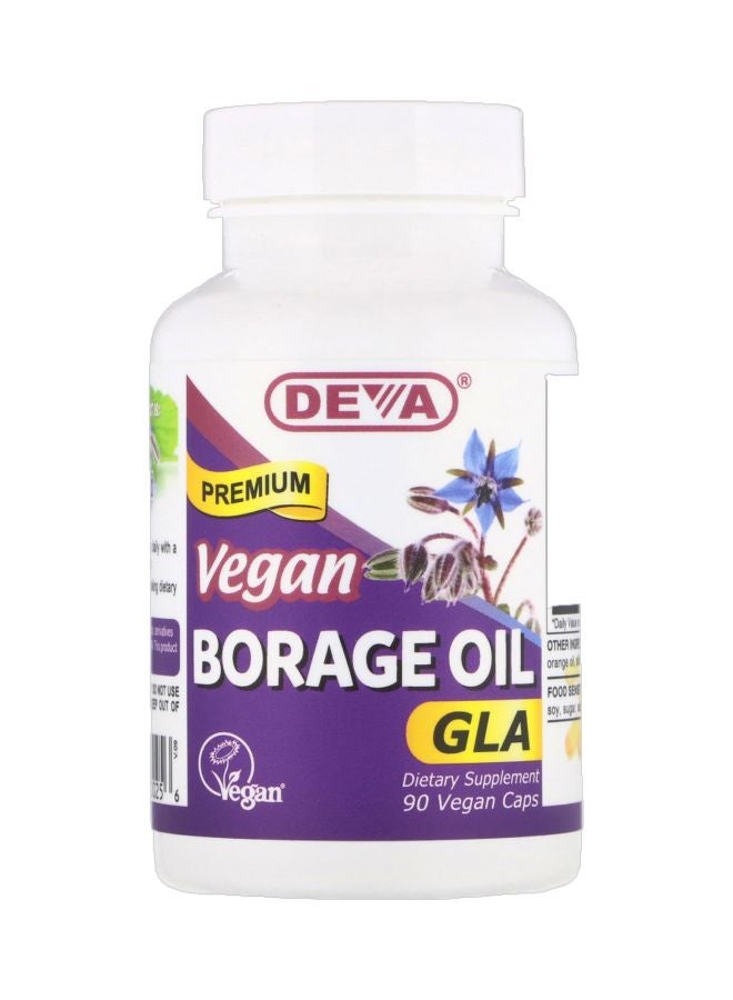 Vegan Premium Borage Oil Dietary Supplement - 90 Capsules