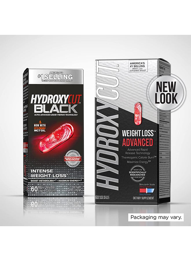 Intense Weight Loss Hydroxycut Black Intense Weight-Loss Supplement - 60 Liquid Capsules