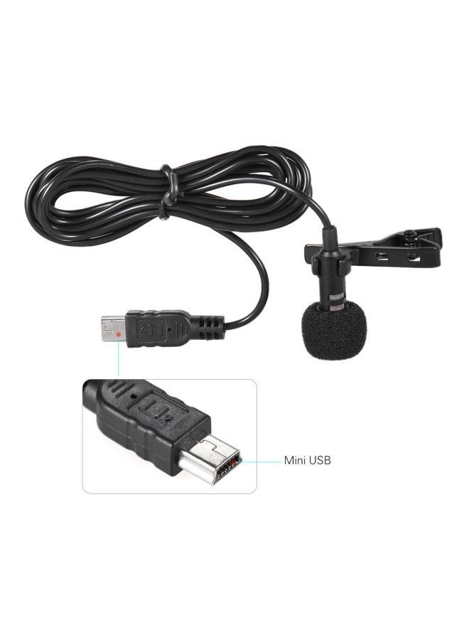 USB Clip-On Microphone LU-D4208 Black