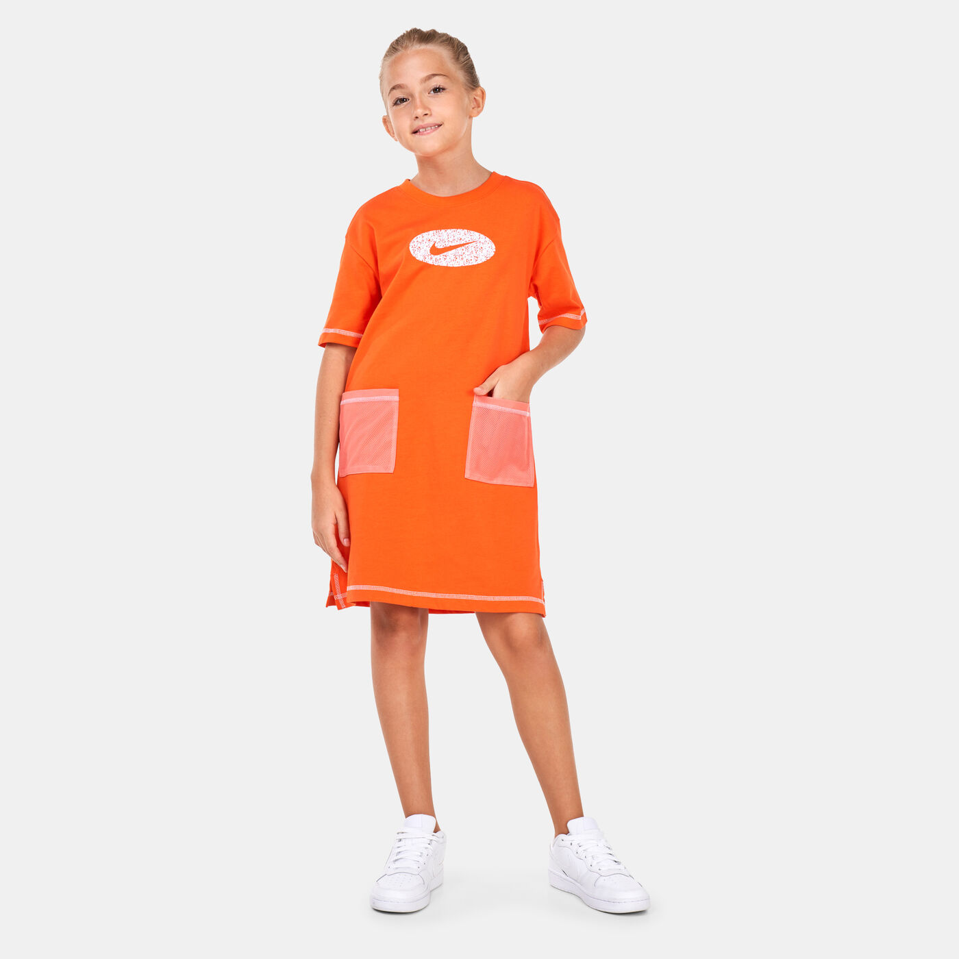 Kids' Sportswear Icon Clash Jersey Dress (Older Kids)