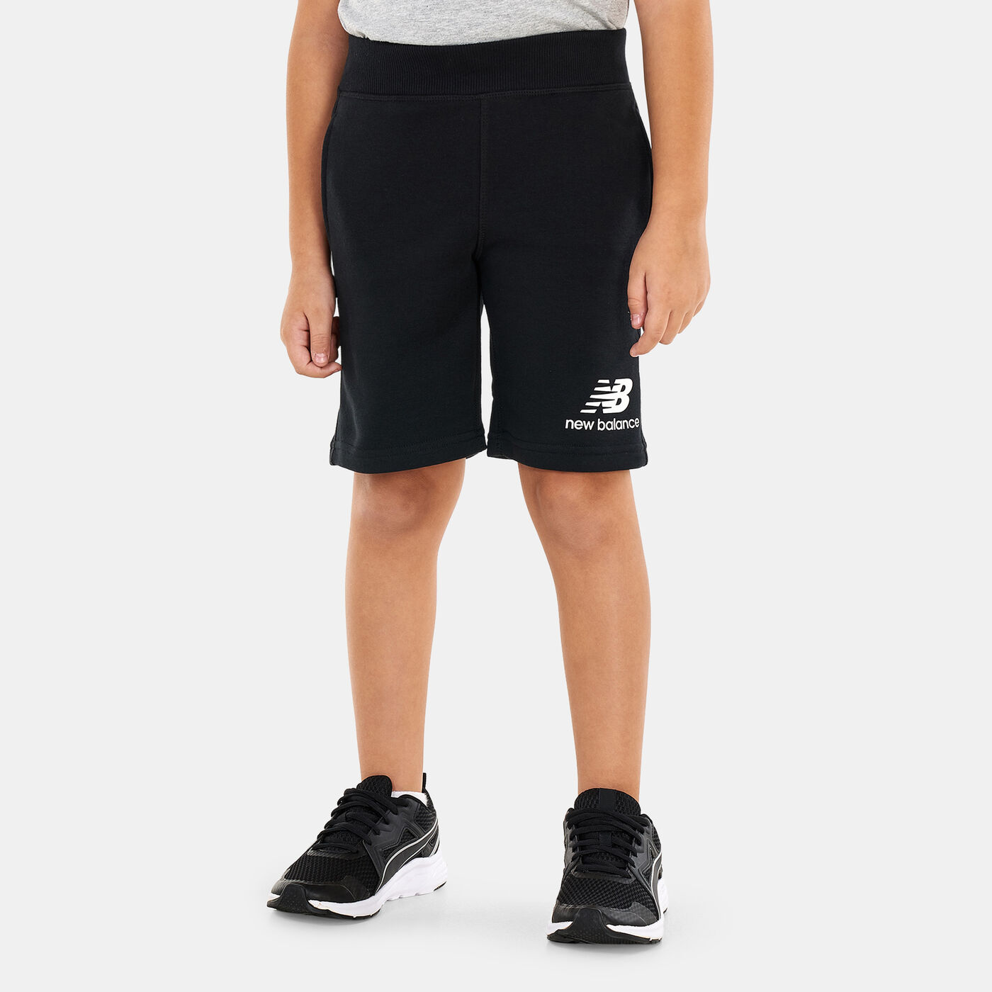 Kids' Essentials Stacked Fleece Shorts