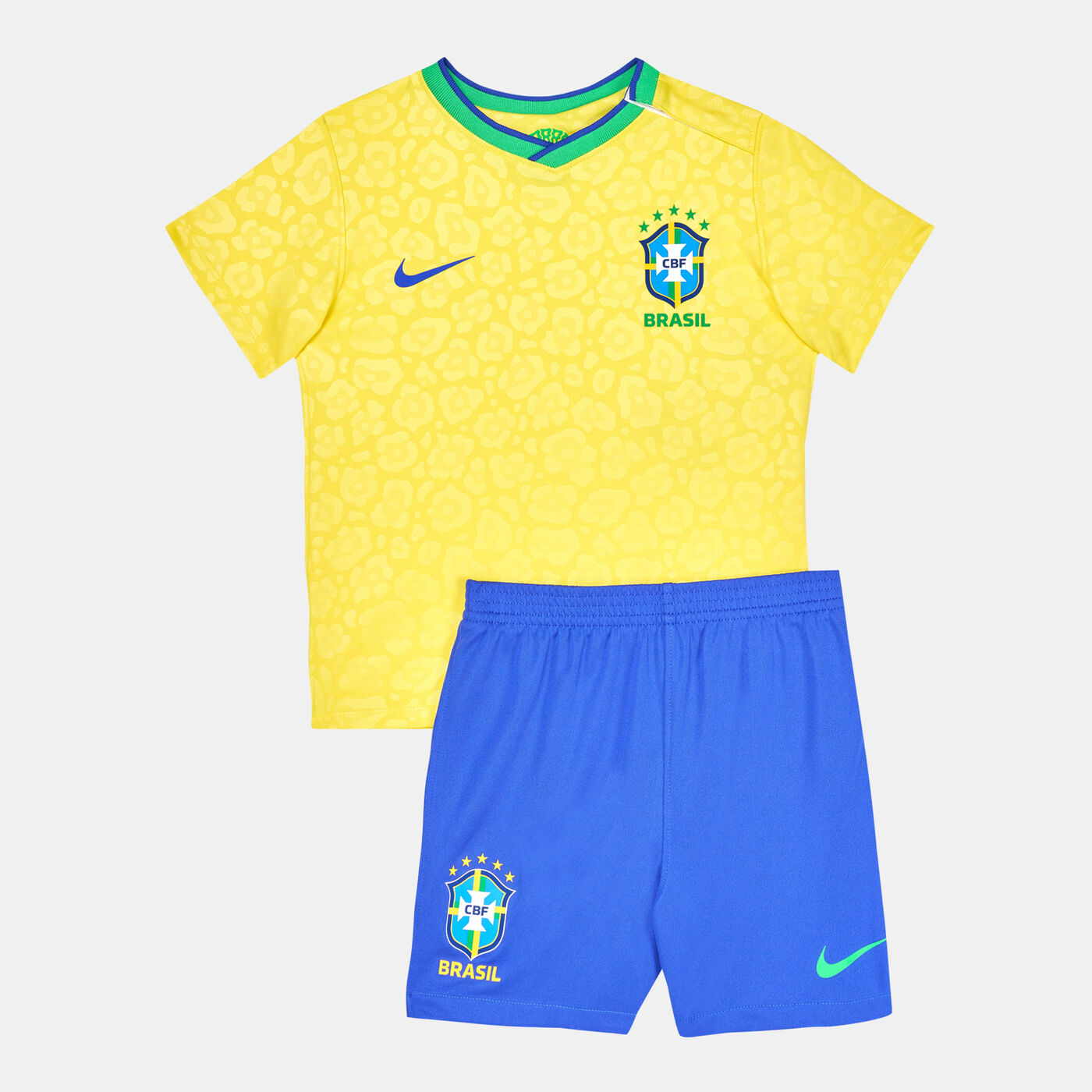 Kids' Brazil Home Football Kit - 2022/23 (Baby and Toddler)