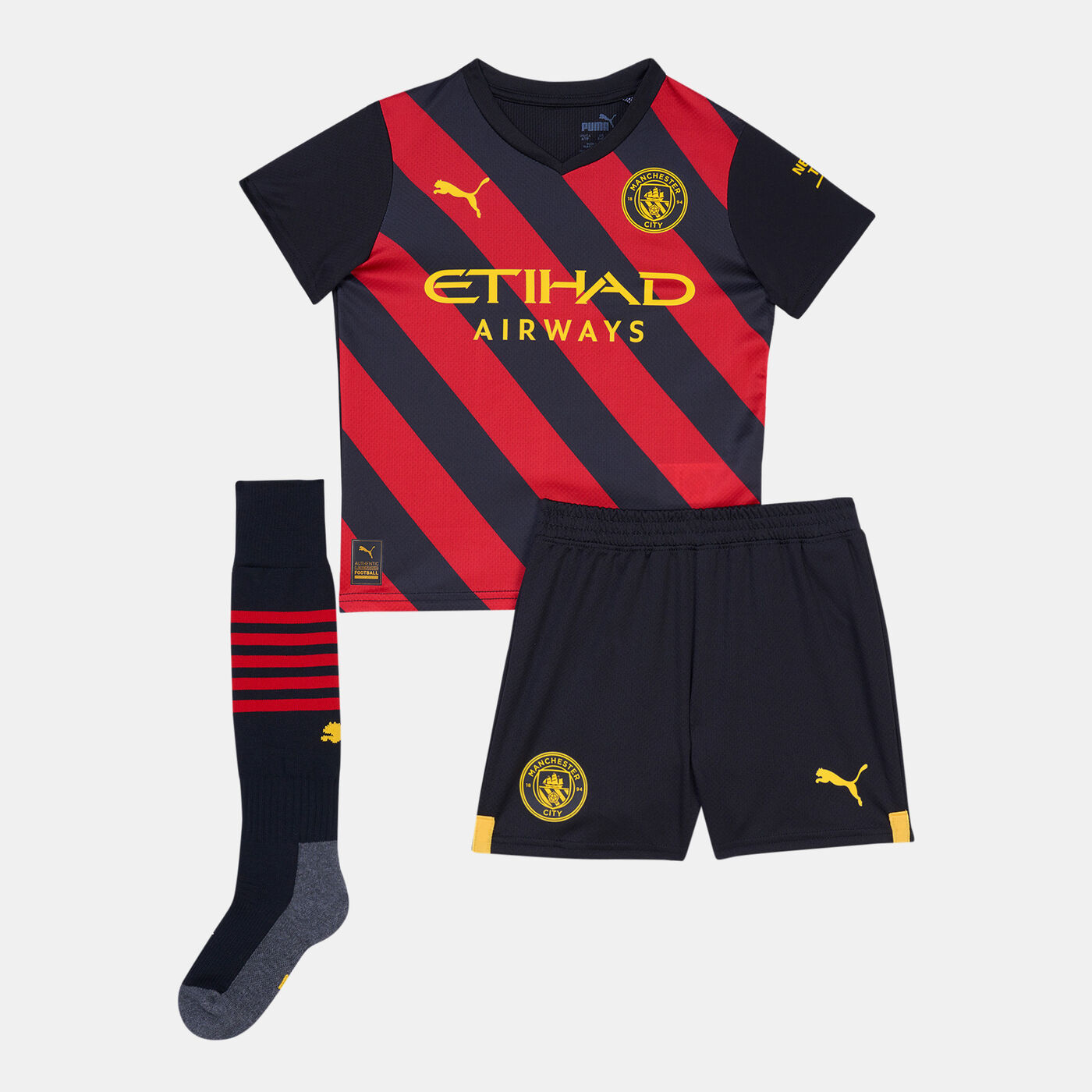 Kids' Manchester City F.C. Away Minikit Set - 2022/23