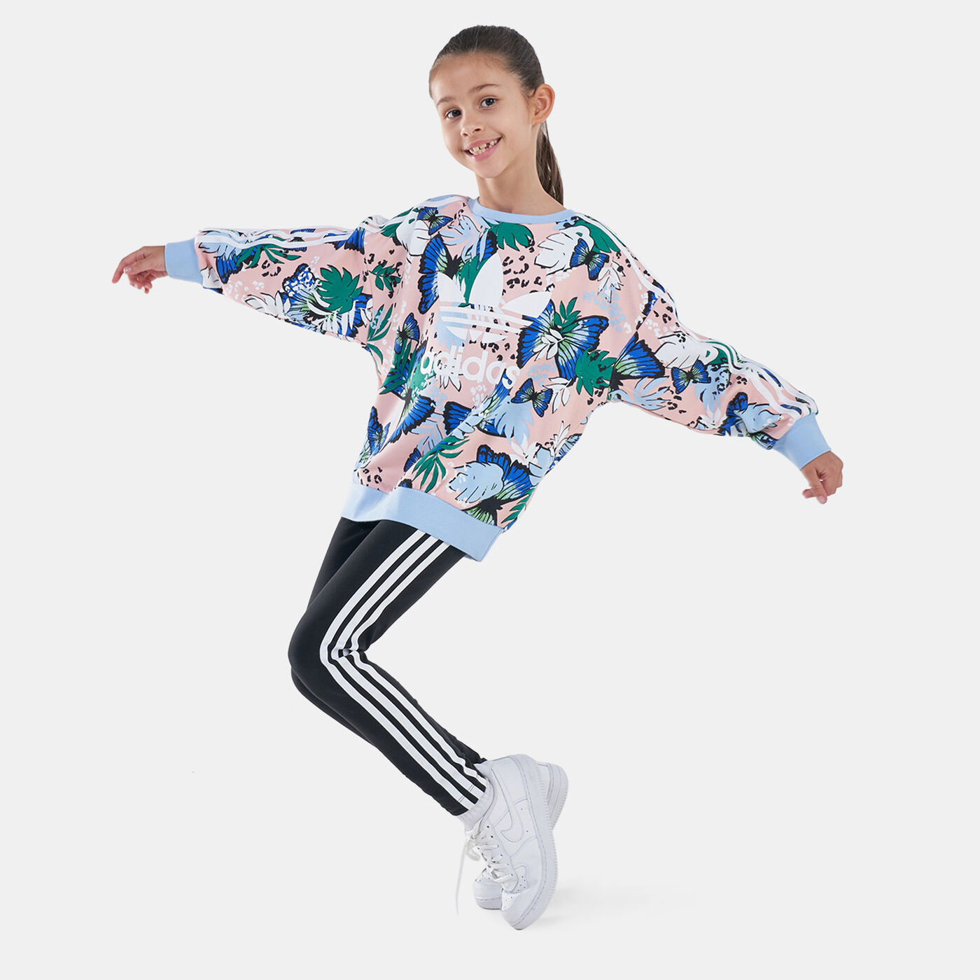 Kids' HER Studio London Animal Flower Print Sweatshirt and Leggings Set