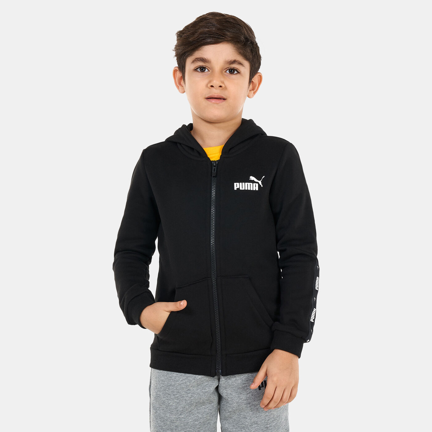 Kids' Essentials Tape Full-Zip Hoodie