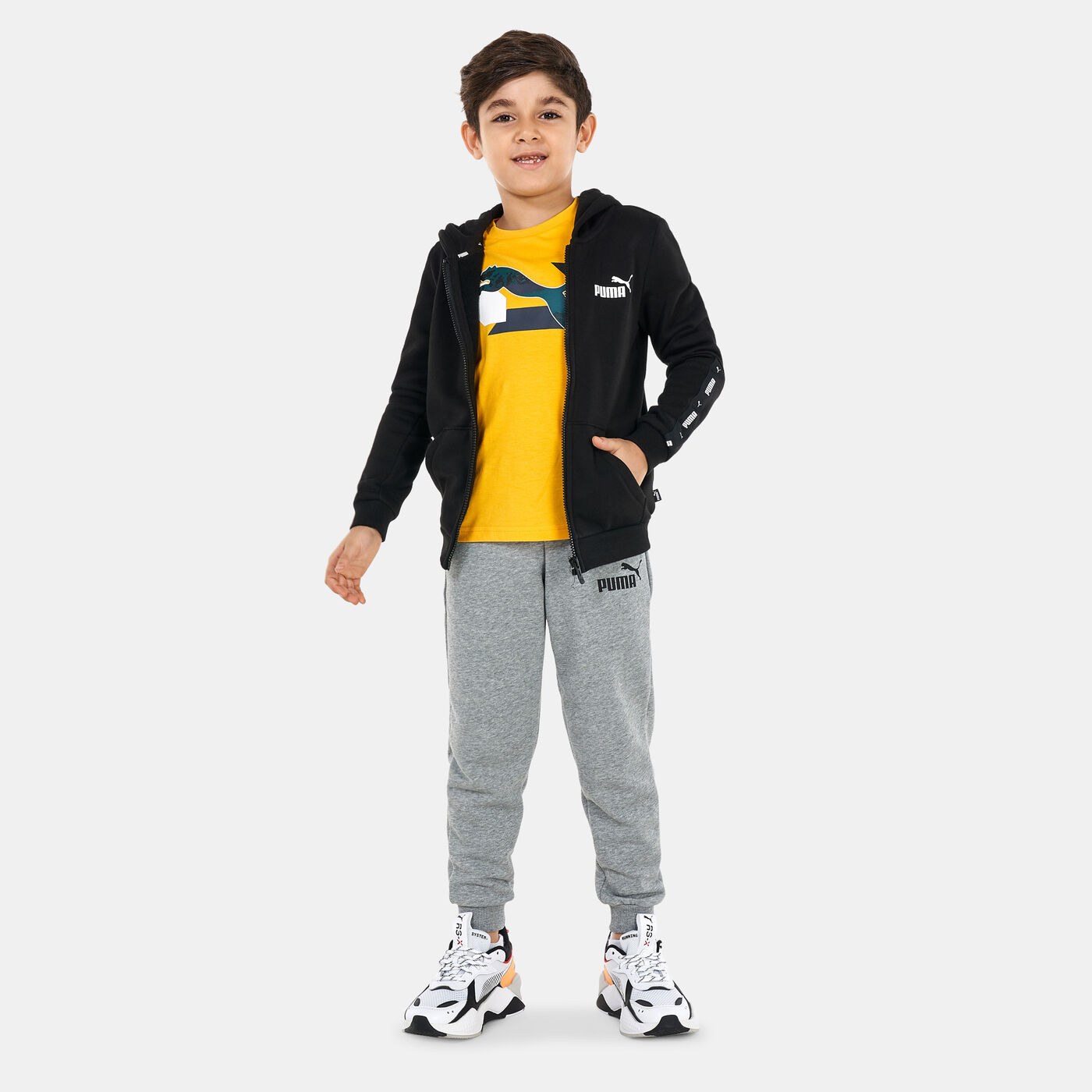 Kids' Essentials Tape Full-Zip Hoodie