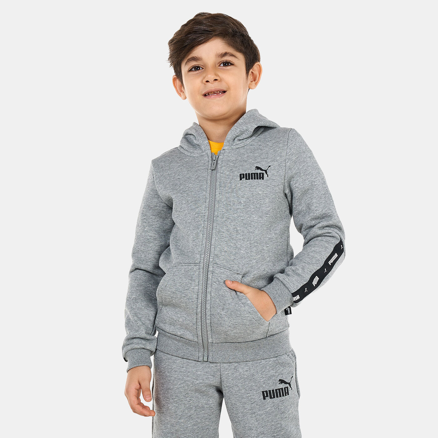 Kids' Essentials Tape Full-Zip Hoodie