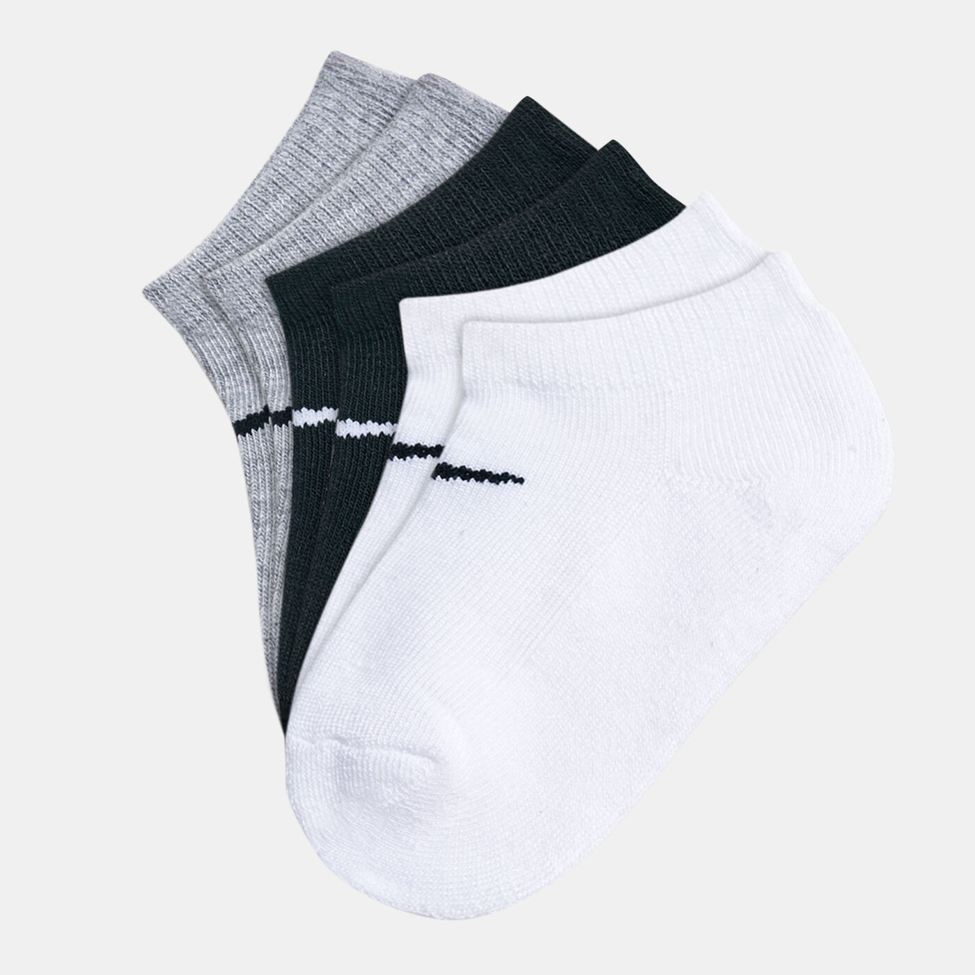 Kids' Dri-FIT Basic No-Show Socks (3 Pack)