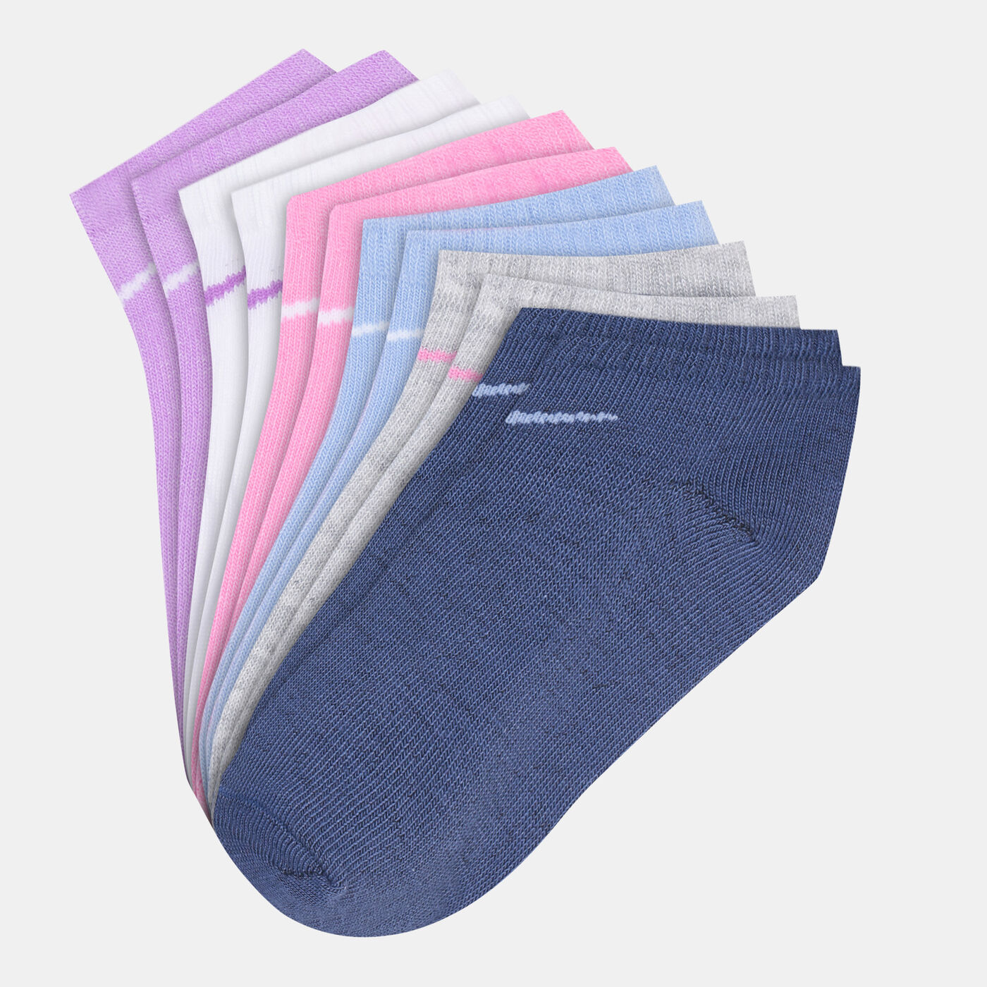 Kids' NHG Metallic Swoosh No-Show Socks (6 Pack)