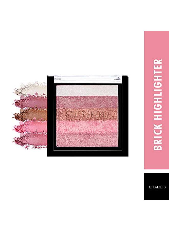 Brick Highlighter Palette Face Makeup Multicolor03 7G