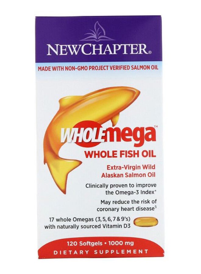 Wholemega Extra-Virgin Fish Oil - 120 Softgels