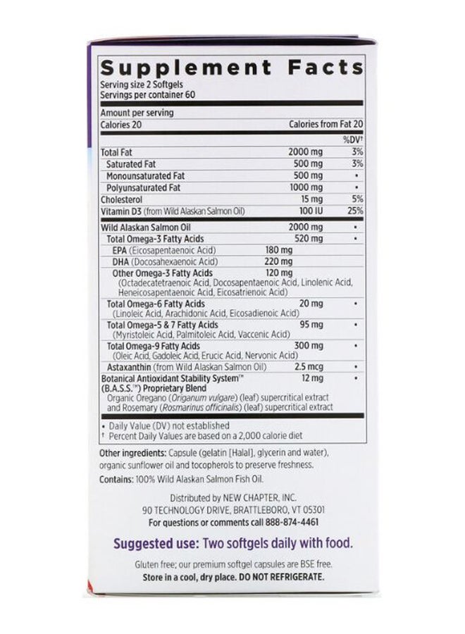 Wholemega Extra-Virgin Fish Oil - 120 Softgels