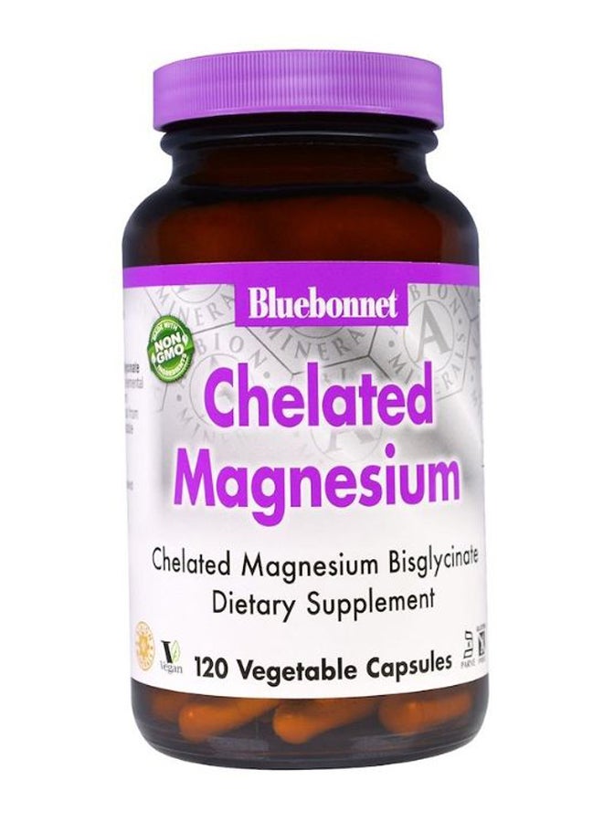 Chelated Magnesium Supplement - 120 Capsules