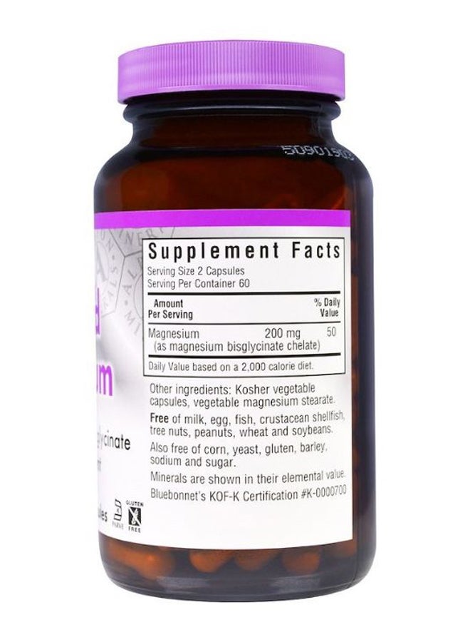 Chelated Magnesium Supplement - 120 Capsules