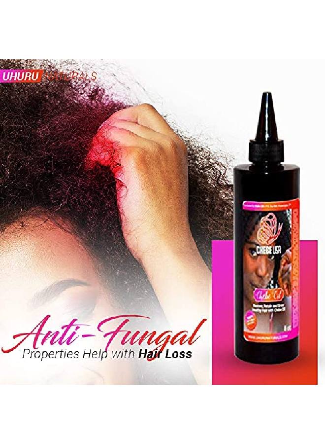 Chebe Oil (8Oz) African Chebe Serum Treatment W/ Ostrich Olive & Essential Oils Natural Repair Growth & Moisture For Dry Scalp & Hair (8Oz)