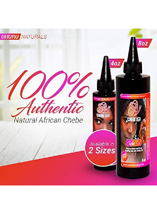 Chebe Oil (8Oz) African Chebe Serum Treatment W/ Ostrich Olive & Essential Oils Natural Repair Growth & Moisture For Dry Scalp & Hair (8Oz)
