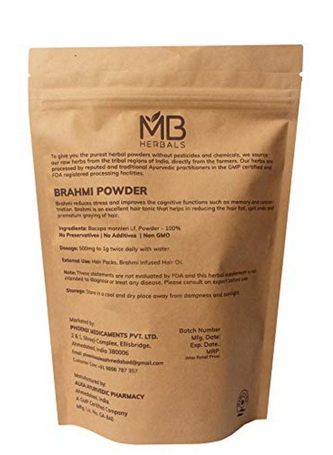 Pure Brahmi Powder 454G | 1 Lb | Bacopa Powder | Promotes Hair Growth