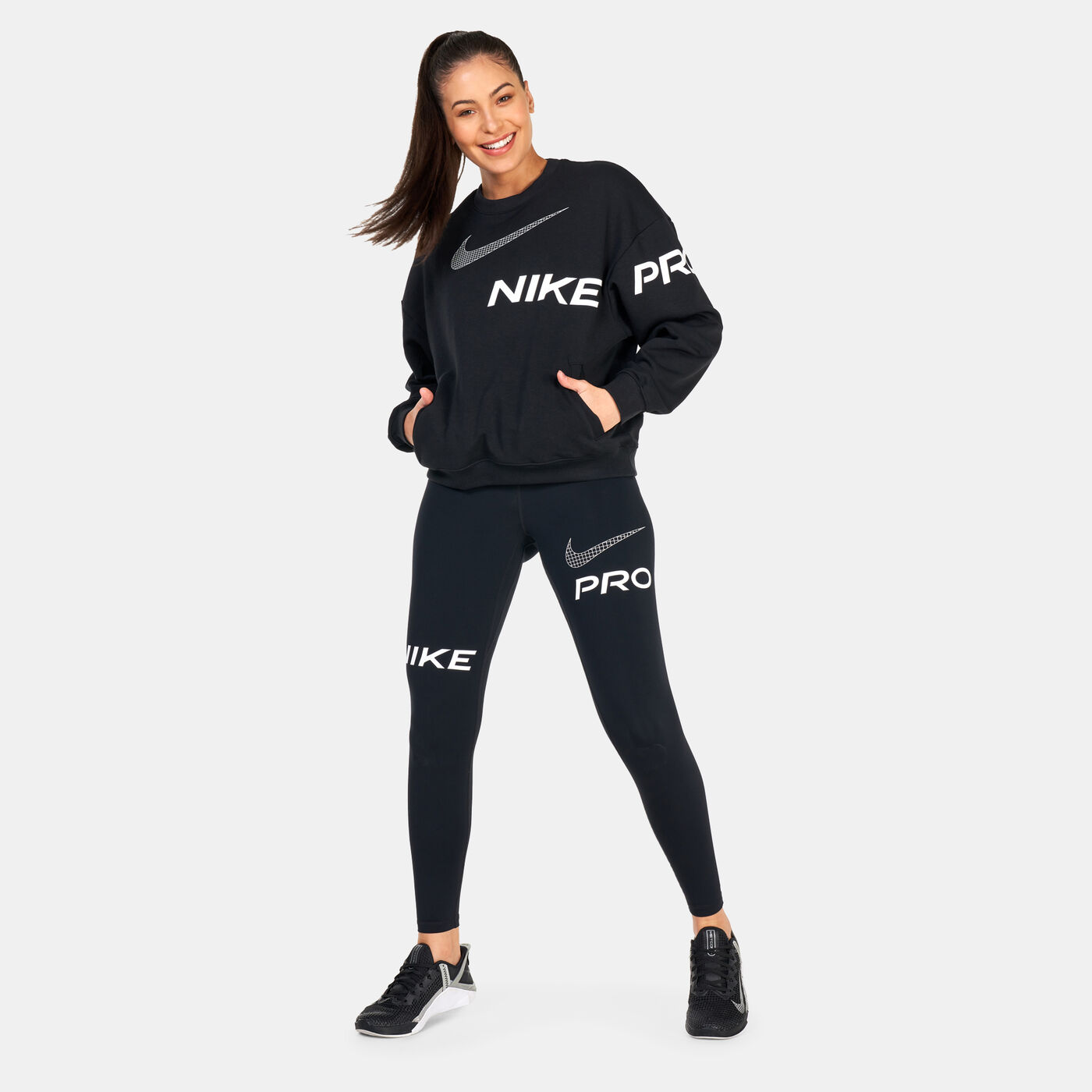 Women's Dri-FIT Get Fit Graphic Crew Sweatshirt