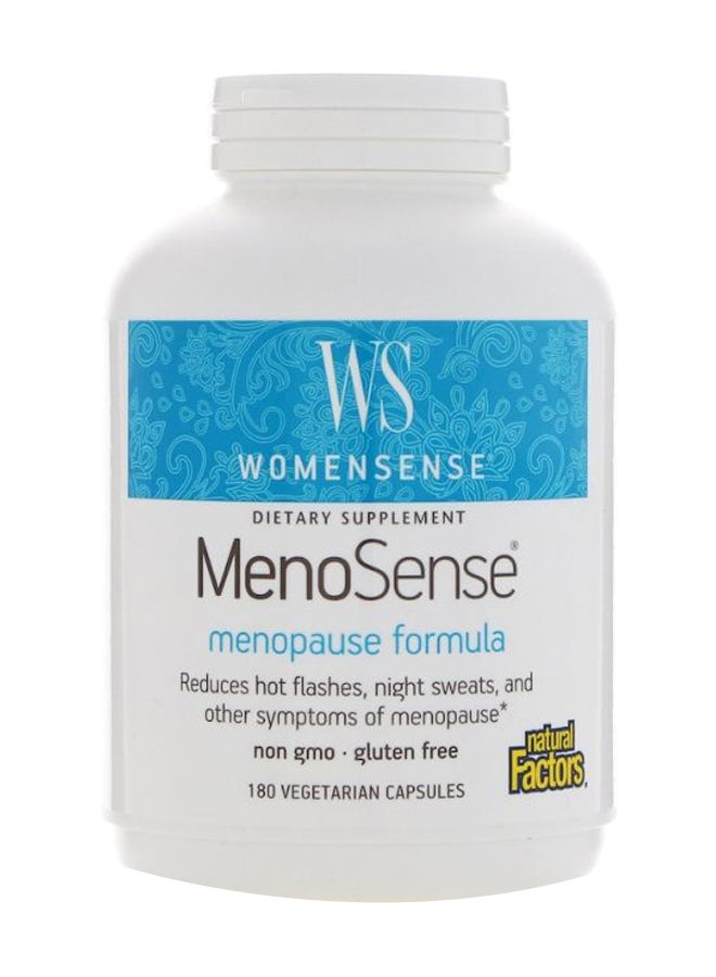 Meno Sense Menopause Formula - 180 Vegetarian Capsules