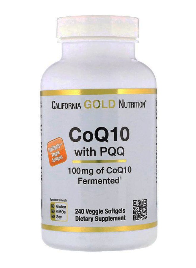 CoQ10 With PQQ Dietary Supplement - 240 Softgels