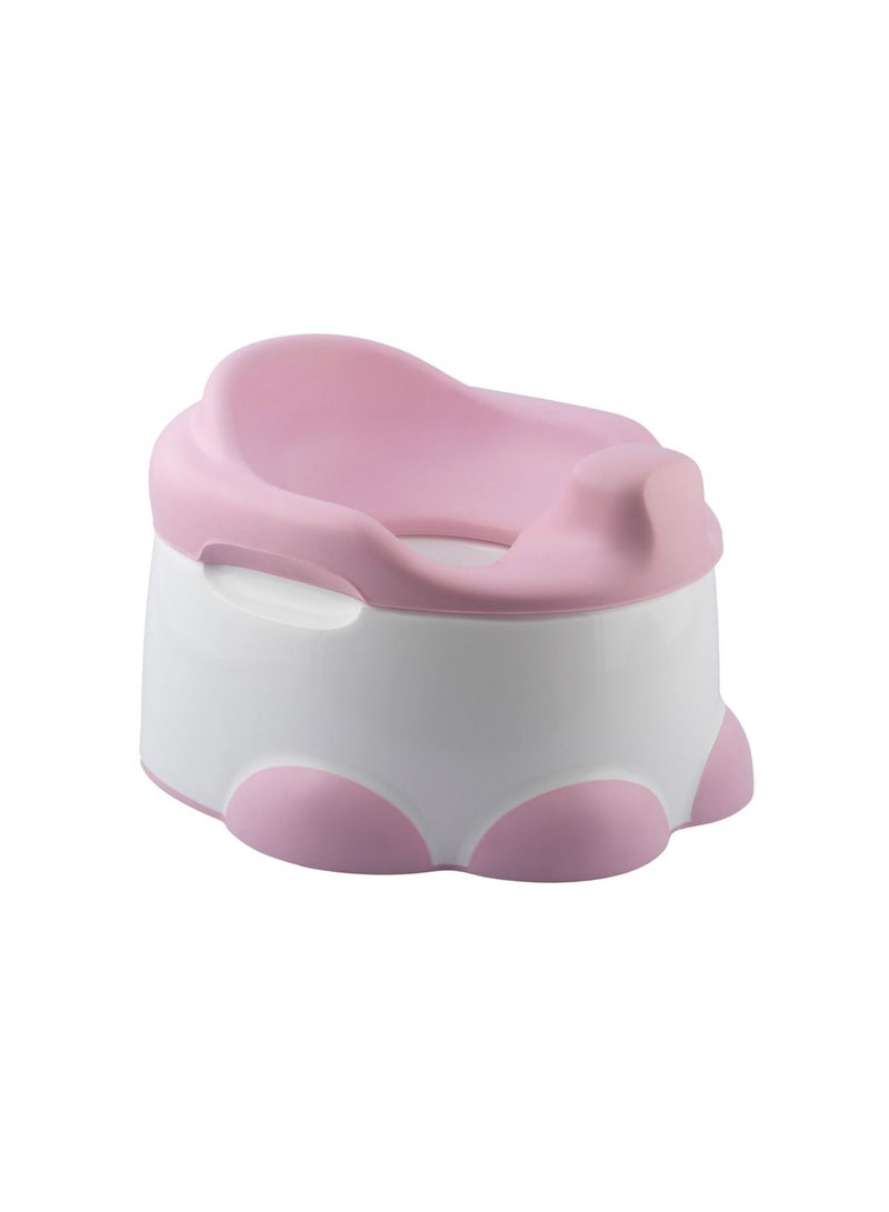 Step ‘n Potty Soft and Comfortable, Non-Slip, Removable Cup & Stow Away Lid, Ideal for toddlers from 18 months ( Cradle Pink )