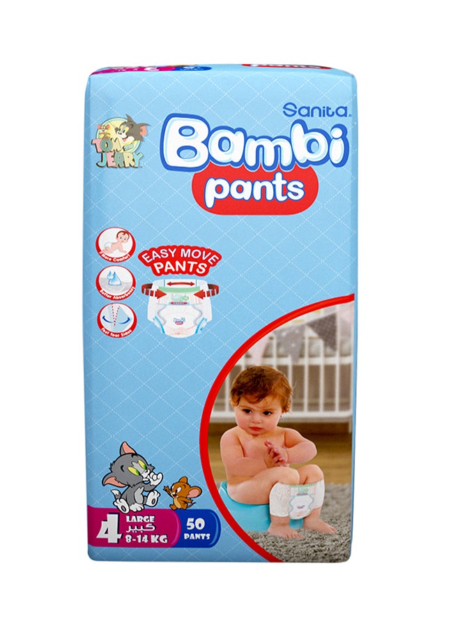 Pants Jumbo Pack, Size 4, Large 8-14 KG, 50 Count